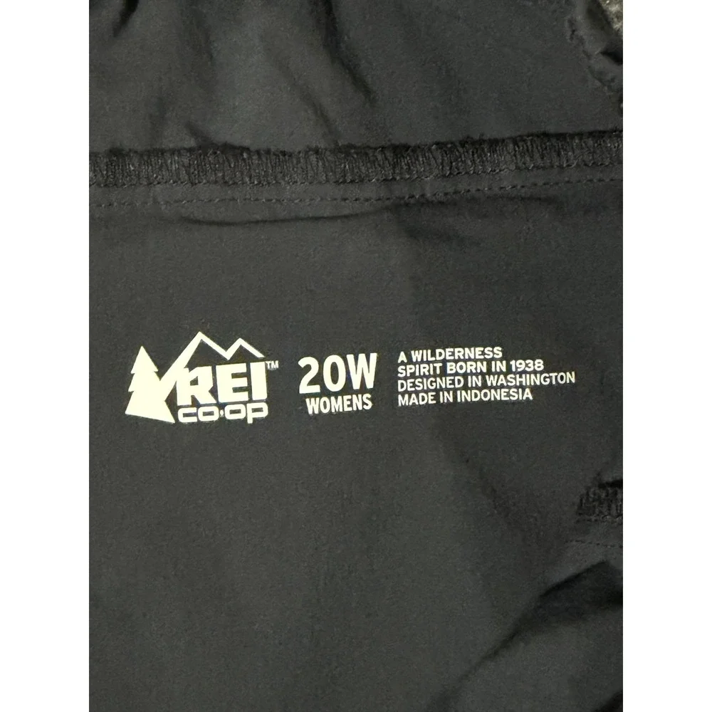 REI Co-op Pants Womens 20W Black Nylon Hiking Elastic Waist Travel Outdoor - Picture 4 of 10
